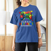 Video Game Autism Awareness T Shirt For Women It's Ok To Be Different Kids