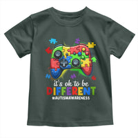 Video Game Autism Awareness Toddler T Shirt It's Ok To Be Different Kids