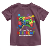 Video Game Autism Awareness Toddler T Shirt It's Ok To Be Different Kids