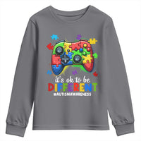 Video Game Autism Awareness Youth Sweatshirt It's Ok To Be Different Kids