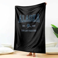 Alaska Throw Blanket Vintage Sports Design The Last Frontier Souvenirs - Wonder Print Shop