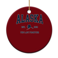 Alaska Ceramic Ornament Vintage Sports Design The Last Frontier Souvenirs - Wonder Print Shop