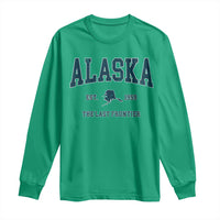 Alaska Long Sleeve Shirt Vintage Sports Design The Last Frontier Souvenirs - Wonder Print Shop
