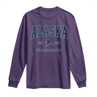 Alaska Long Sleeve Shirt Vintage Sports Design The Last Frontier Souvenirs - Wonder Print Shop