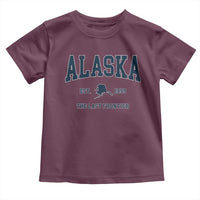 Alaska Toddler T Shirt Vintage Sports Design The Last Frontier Souvenirs - Wonder Print Shop