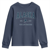 Alaska Youth Sweatshirt Vintage Sports Design The Last Frontier Souvenirs - Wonder Print Shop