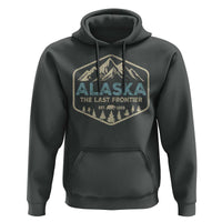 Vintage Alaska The Last Frontier Hoodie Retro Alaskan Bear Mountain Souvenir - Wonder Print Shop