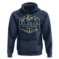 Vintage Alaska The Last Frontier Hoodie Retro Alaskan Bear Mountain Souvenir - Wonder Print Shop