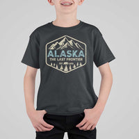 Vintage Alaska The Last Frontier T Shirt For Kid Retro Alaskan Bear Mountain Souvenir - Wonder Print Shop