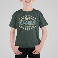 Vintage Alaska The Last Frontier T Shirt For Kid Retro Alaskan Bear Mountain Souvenir - Wonder Print Shop