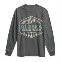 Vintage Alaska The Last Frontier Long Sleeve Shirt Retro Alaskan Bear Mountain Souvenir - Wonder Print Shop