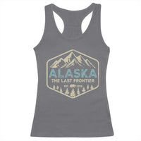 Vintage Alaska The Last Frontier Racerback Tank Top Retro Alaskan Bear Mountain Souvenir - Wonder Print Shop