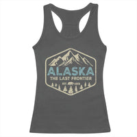 Vintage Alaska The Last Frontier Racerback Tank Top Retro Alaskan Bear Mountain Souvenir - Wonder Print Shop
