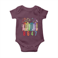 Retro 8647 Baby Onesie Equal Rights Book Flower Feminist Women Rights