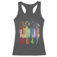 Retro 8647 Racerback Tank Top Equal Rights Book Flower Feminist Women Rights