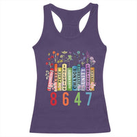 Retro 8647 Racerback Tank Top Equal Rights Book Flower Feminist Women Rights