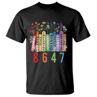 Retro 8647 T Shirt Equal Rights Book Flower Feminist Women Rights