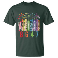 Retro 8647 T Shirt Equal Rights Book Flower Feminist Women Rights