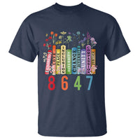 Retro 8647 T Shirt Equal Rights Book Flower Feminist Women Rights