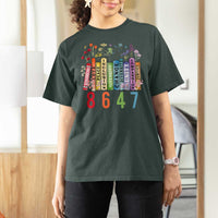 Retro 8647 T Shirt For Women Equal Rights Book Flower Feminist Women Rights