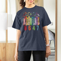 Retro 8647 T Shirt For Women Equal Rights Book Flower Feminist Women Rights