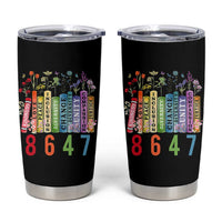 Retro 8647 Tumbler Cup Equal Rights Book Flower Feminist Women Rights