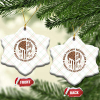When Tyranny Becomes Law Rebellion Becomes Duty Ceramic Ornament We The People 1776 US Flag