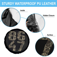Retro 8647 Spare Tire Cover Vintage Camouflage Camo Skull