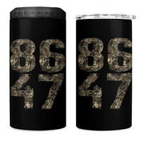Retro 8647 4 in 1 Can Cooler Tumbler Vintage Camouflage Camo Skull