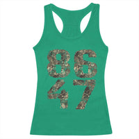 Retro 8647 Racerback Tank Top Vintage Camouflage Camo Skull