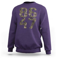 Retro 8647 Sweatshirt Vintage Camouflage Camo Skull
