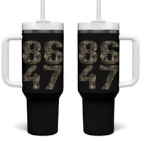 Retro 8647 Tumbler With Handle Vintage Camouflage Camo Skull