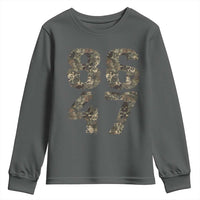 Retro 8647 Youth Sweatshirt Vintage Camouflage Camo Skull