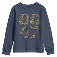 Retro 8647 Youth Sweatshirt Vintage Camouflage Camo Skull
