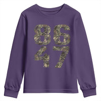 Retro 8647 Youth Sweatshirt Vintage Camouflage Camo Skull