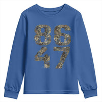 Retro 8647 Youth Sweatshirt Vintage Camouflage Camo Skull