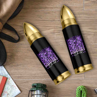 Military Child Coquette Bow Bullet Tumbler Purple Up Camo Kids Girls
