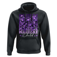 Military Child Coquette Bow Hoodie Purple Up Camo Kids Girls