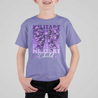Military Child Coquette Bow T Shirt For Kid Purple Up Camo Kids Girls