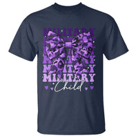 Military Child Coquette Bow T Shirt Purple Up Camo Kids Girls