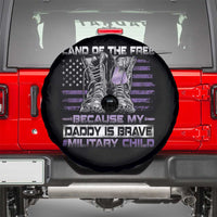 Purple Up For Military Kids Spare Tire Cover Military Child Month My Daddy Is Brave