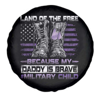 Purple Up For Military Kids Spare Tire Cover Military Child Month My Daddy Is Brave