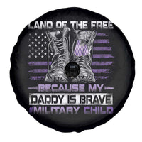 Purple Up For Military Kids Spare Tire Cover Military Child Month My Daddy Is Brave