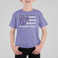 Military Kids Military Child T Shirt For Kid Camo American Flag USA Camouflage