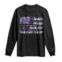 Military Kids Military Child Long Sleeve Shirt Camo American Flag USA Camouflage
