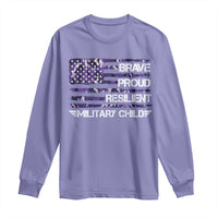 Military Kids Military Child Long Sleeve Shirt Camo American Flag USA Camouflage