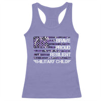 Military Kids Military Child Racerback Tank Top Camo American Flag USA Camouflage