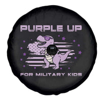Purple Up For Military Kids Spare Tire Cover Military Child Month Army Dinosaur Dino