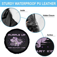 Purple Up For Military Kids Spare Tire Cover Military Child Month Army Dinosaur Dino