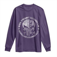 When Tyranny Becomes Law Rebellion Becomes Duty Long Sleeve Shirt We The People 1776 American Flag